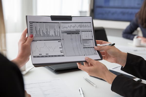 Reviewing data charts